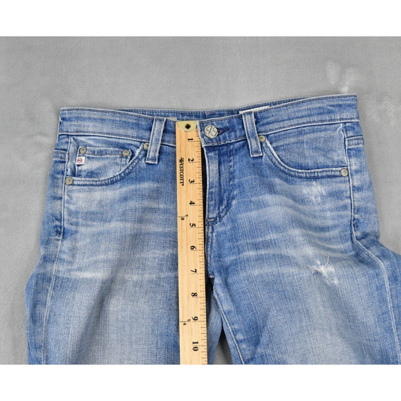 Ag Adriano Goldschmied Jeans Stevie Cuff Women's 25P (27x24) Distressed - Picture 11 of 11